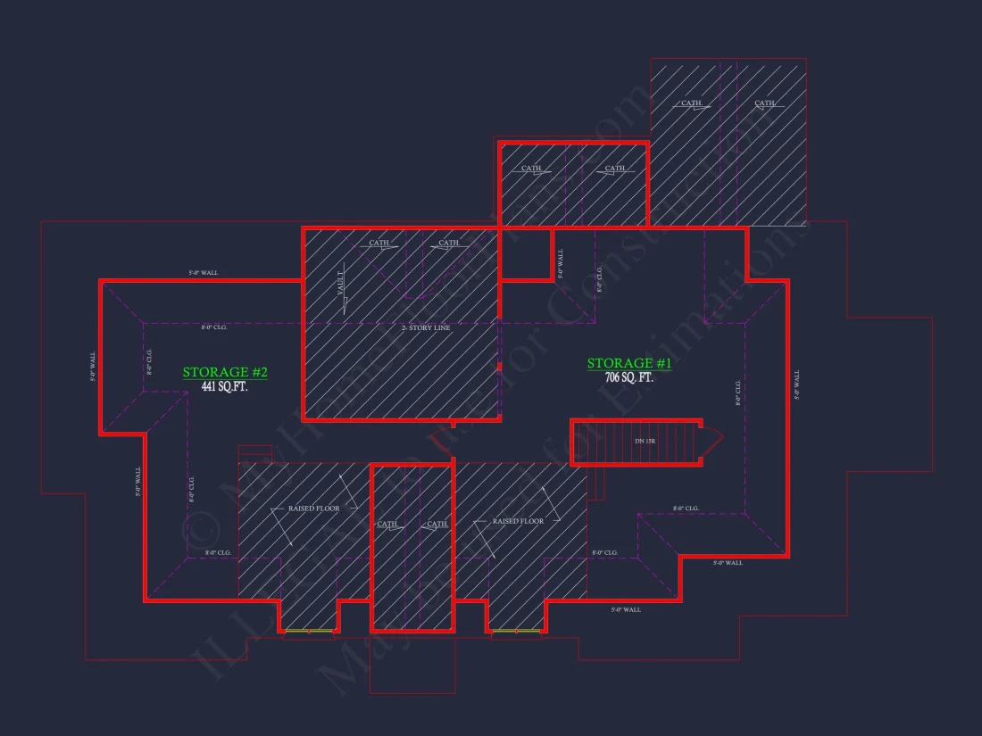 Classic 2182 Sq. Ft. house Plan with Open Floor Blueprint