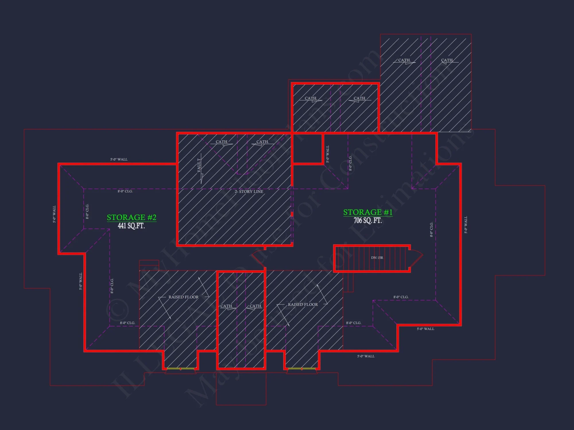 Classic 2182 Sq. Ft. house Plan with Open Floor Blueprint