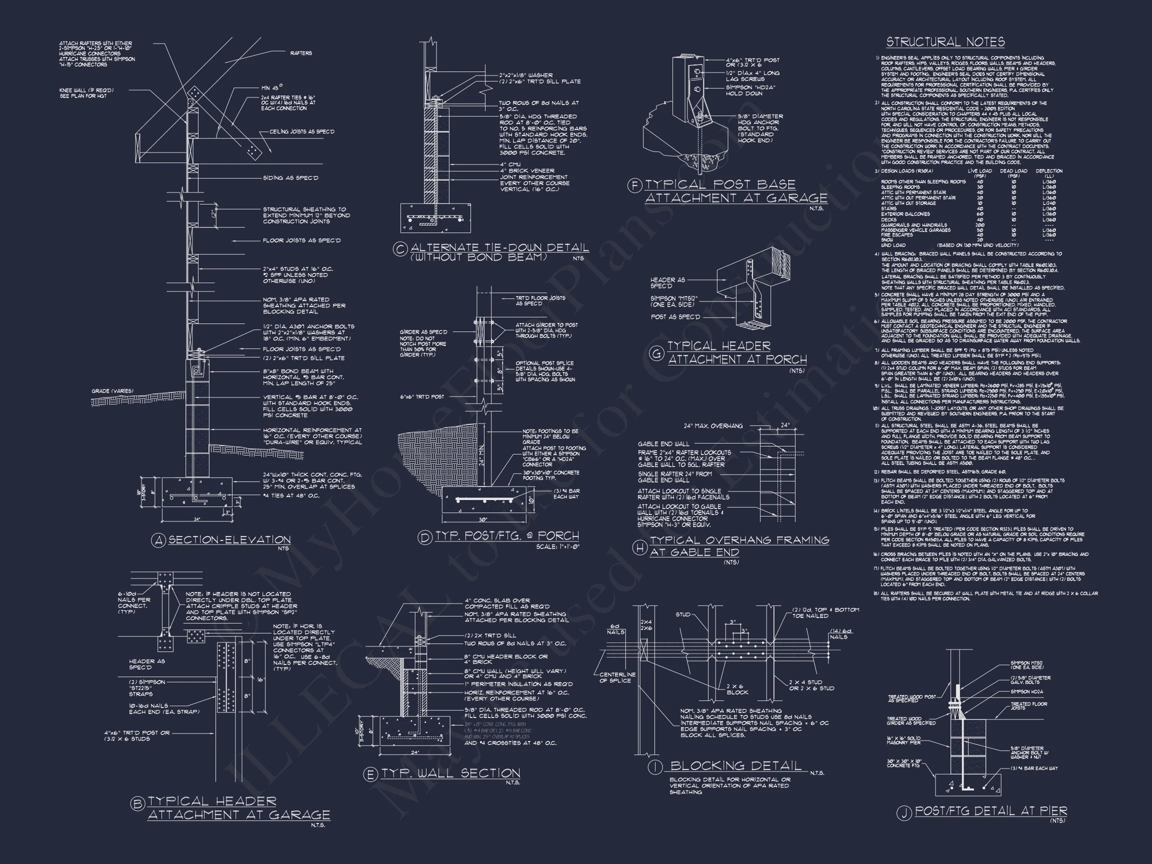 9-1429 HOUSE PLAN -Colonial Home Plan - 4-Bed, 3-Bath, 2,850 SF 18 1663 SqFt