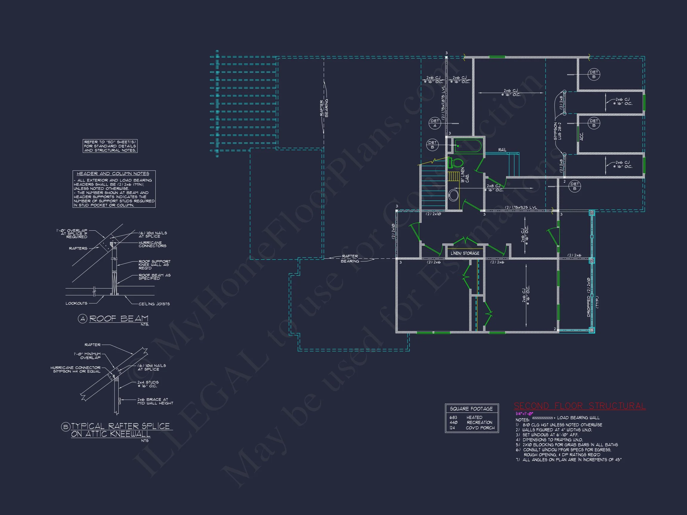 9-1429 HOUSE PLAN -Colonial Home Plan - 4-Bed, 3-Bath, 2,850 SF 15 2-Story 3-Bedroom Country house Plan w/Island Kitchen & Lanai