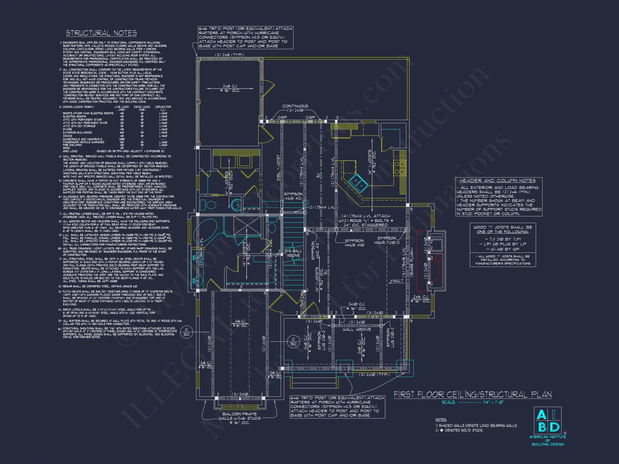Craftsman house Plan with Open Floor Plan & CAD Designs