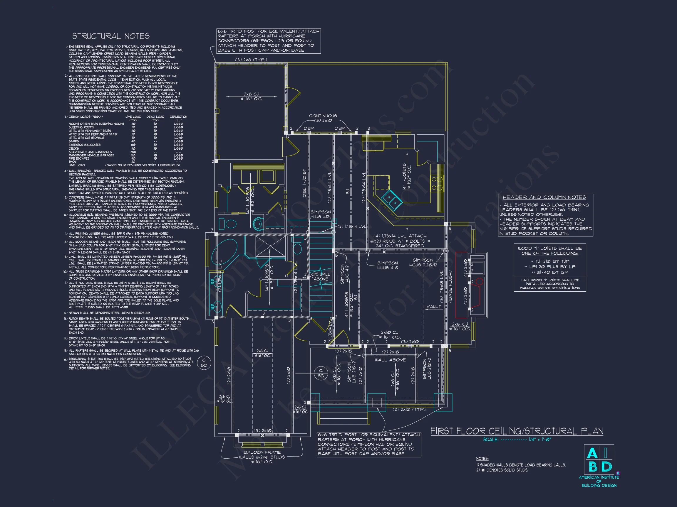 Craftsman house Plan with Open Floor Plan & CAD Designs