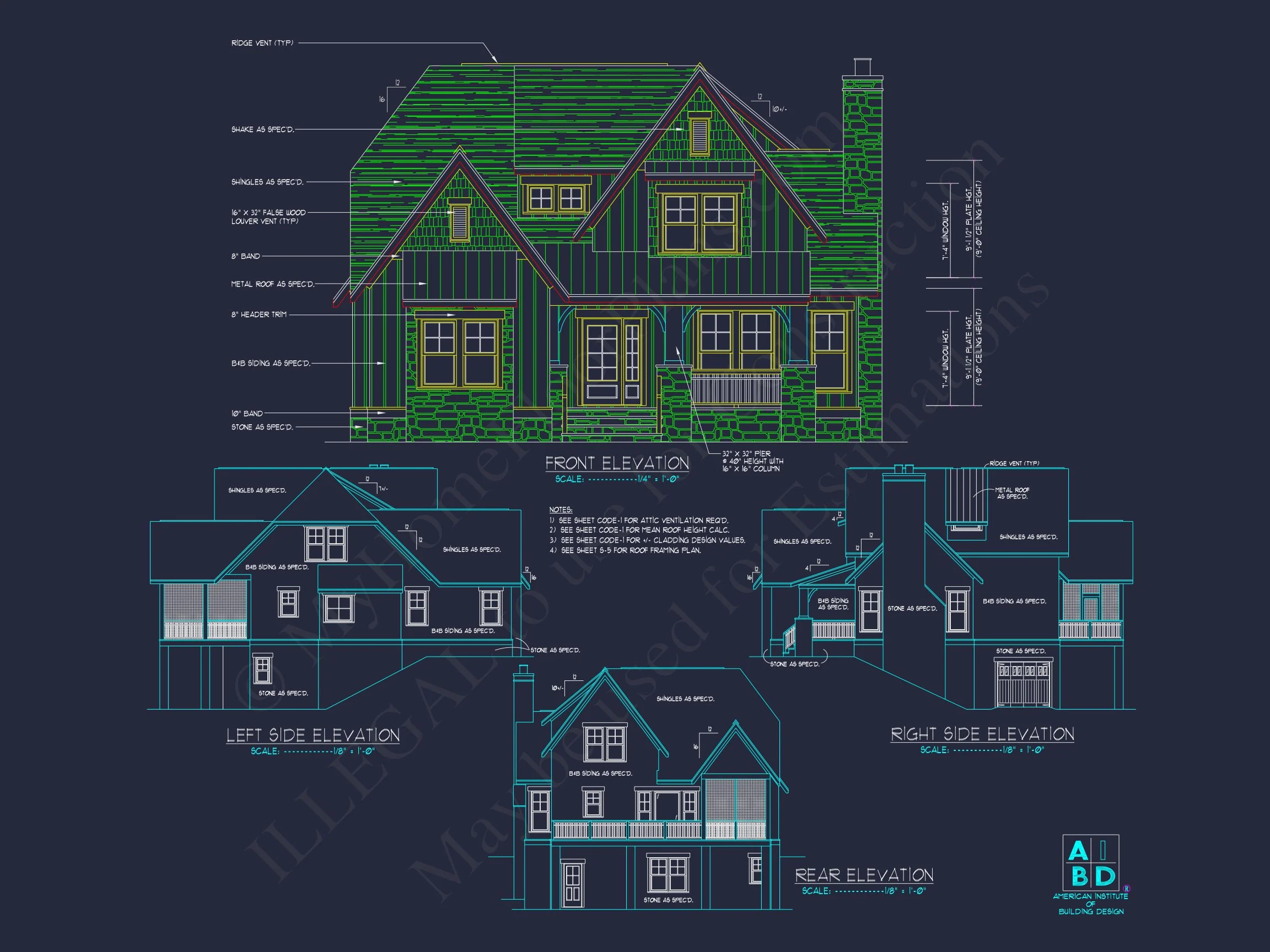 Craftsman house Plan with Open Floor Plan & CAD Designs