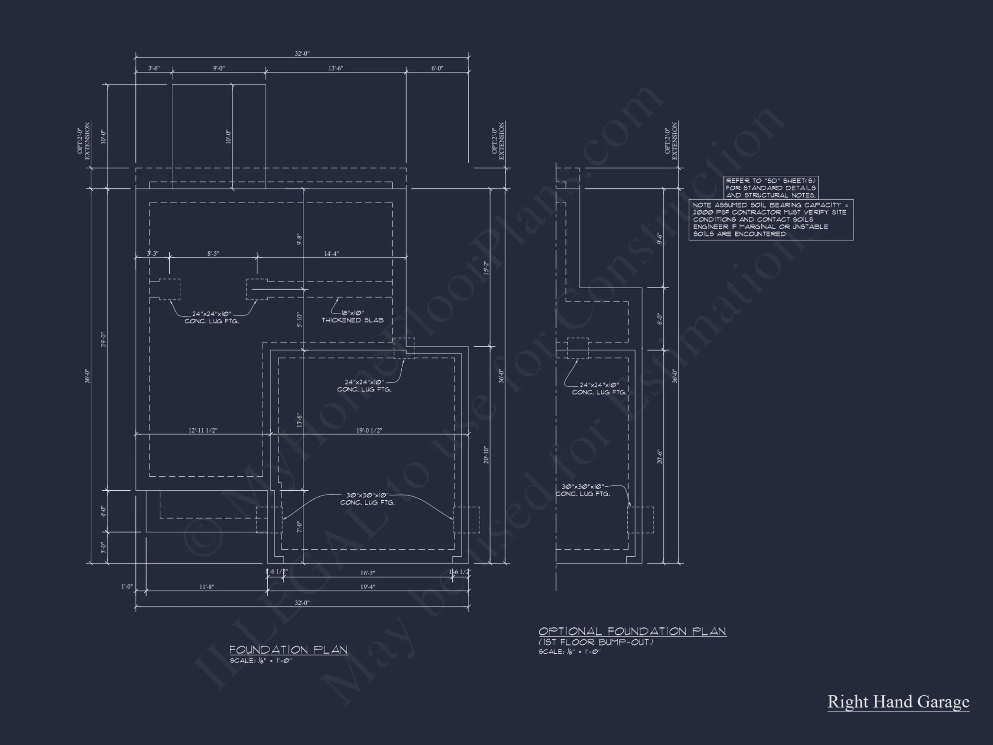 Craftsman house Floor Plan with 2 Stories and 3 Bedrooms