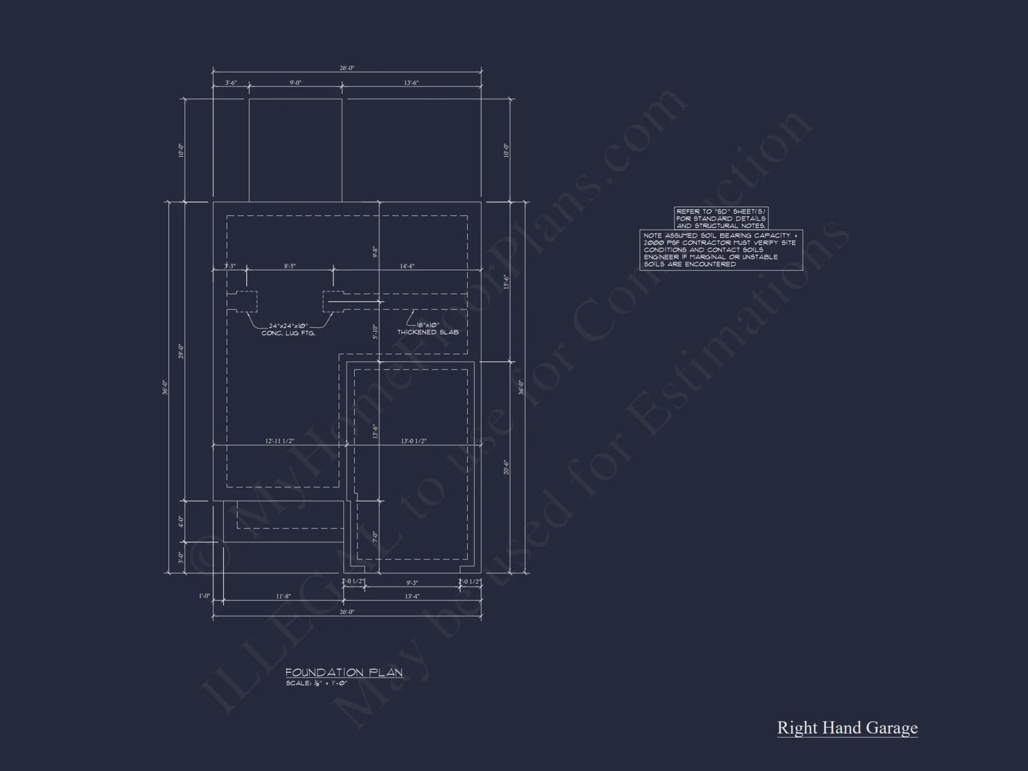 Craftsman house Floor Plan with 2 Stories and 3 Bedrooms