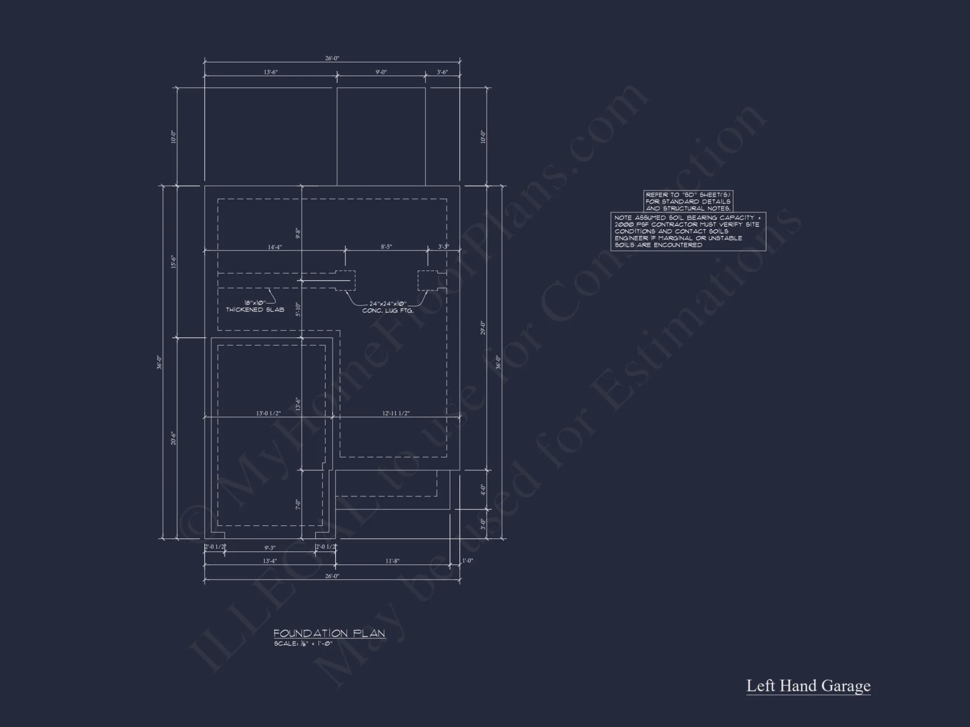 Craftsman house Floor Plan with 2 Stories and 3 Bedrooms