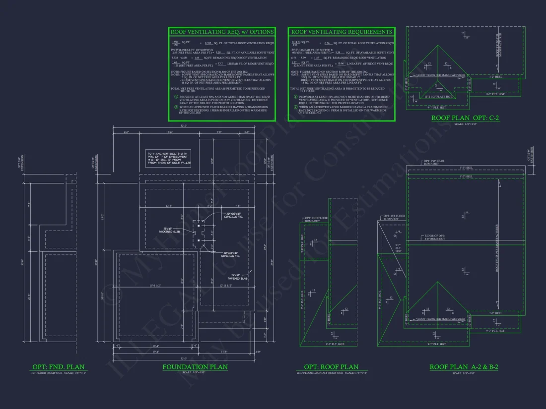 Craftsman house Floor Plan with 2 Stories and 3 Bedrooms