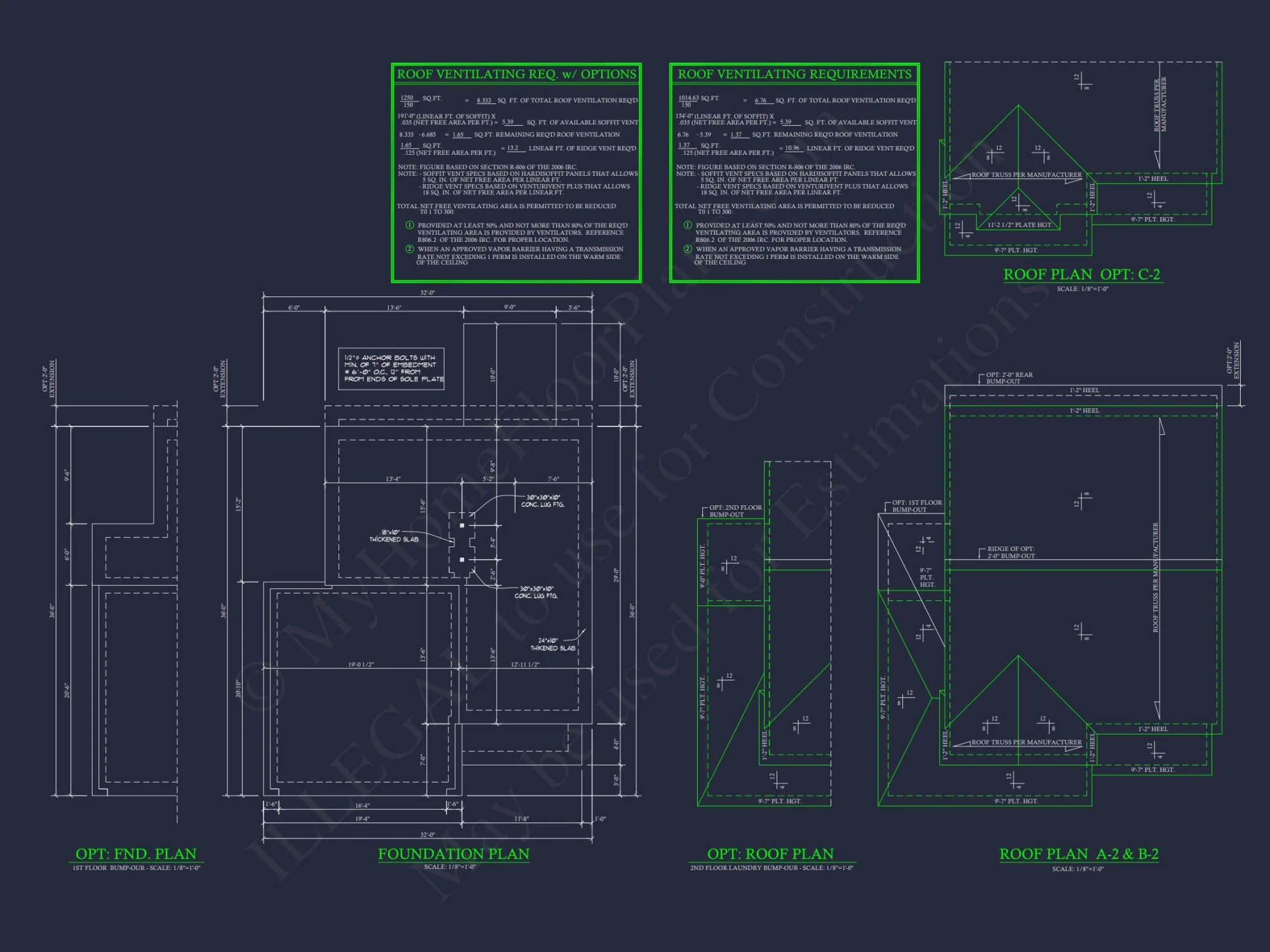 Craftsman house Floor Plan with 2 Stories and 3 Bedrooms
