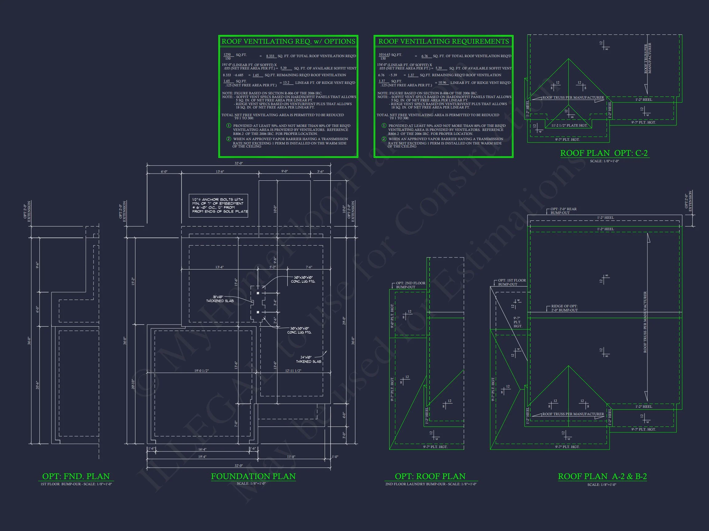 Craftsman house Floor Plan with 2 Stories and 3 Bedrooms