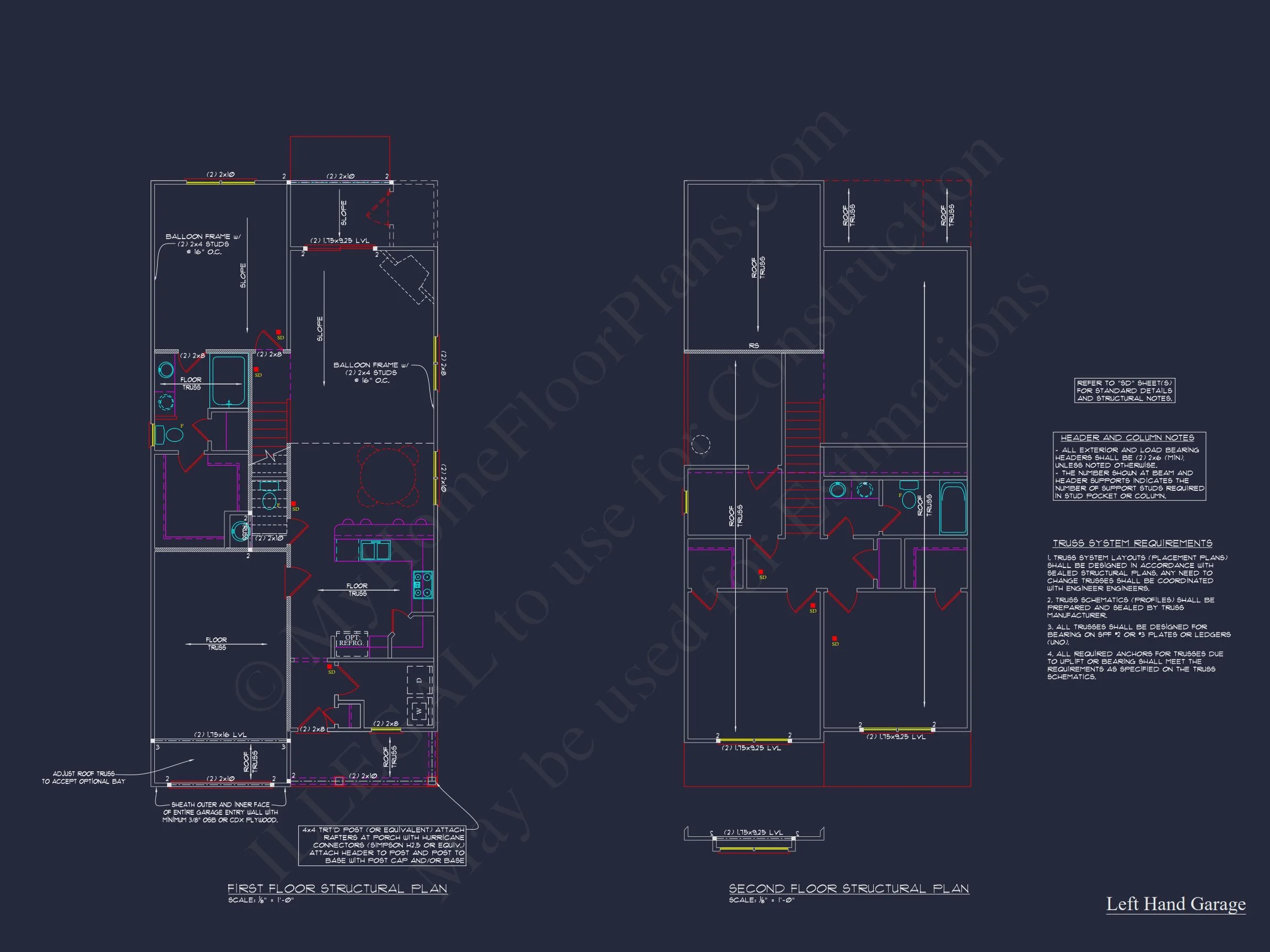 9-1312 HOUSE PLAN -Traditional Home Plan - 3-Bed, 2-Bath, 1,566 SF 15 CAD & Blueprint