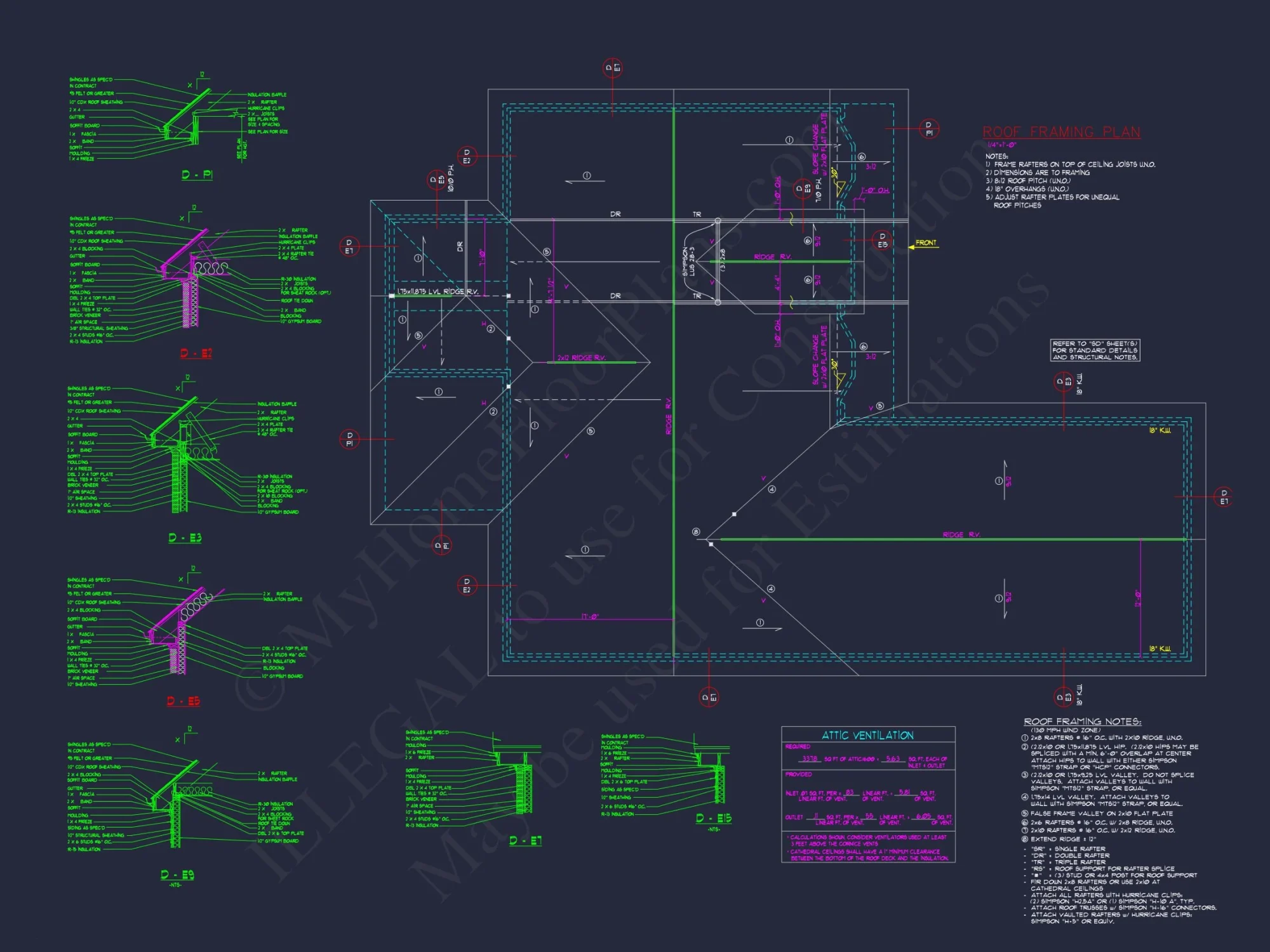 Spacious 2-Story house Plan with 3 Bedrooms and Bonus Room