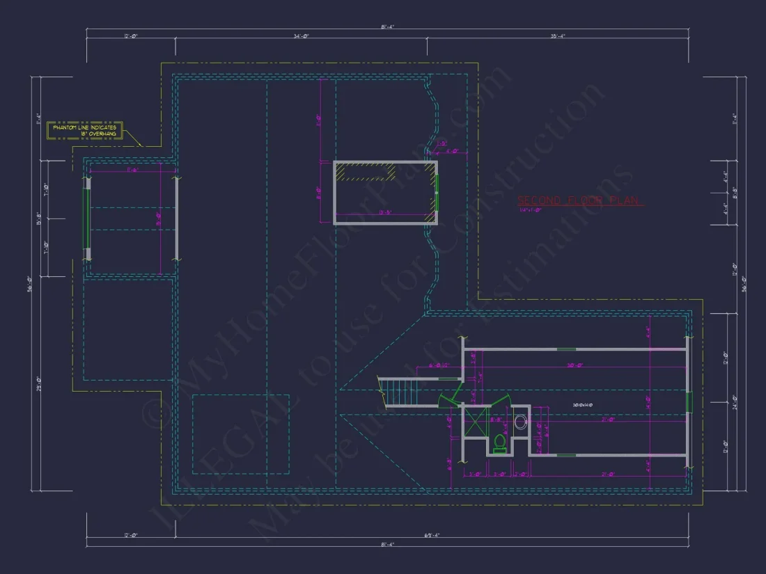 Spacious 2-Story house Plan with 3 Bedrooms and Bonus Room
