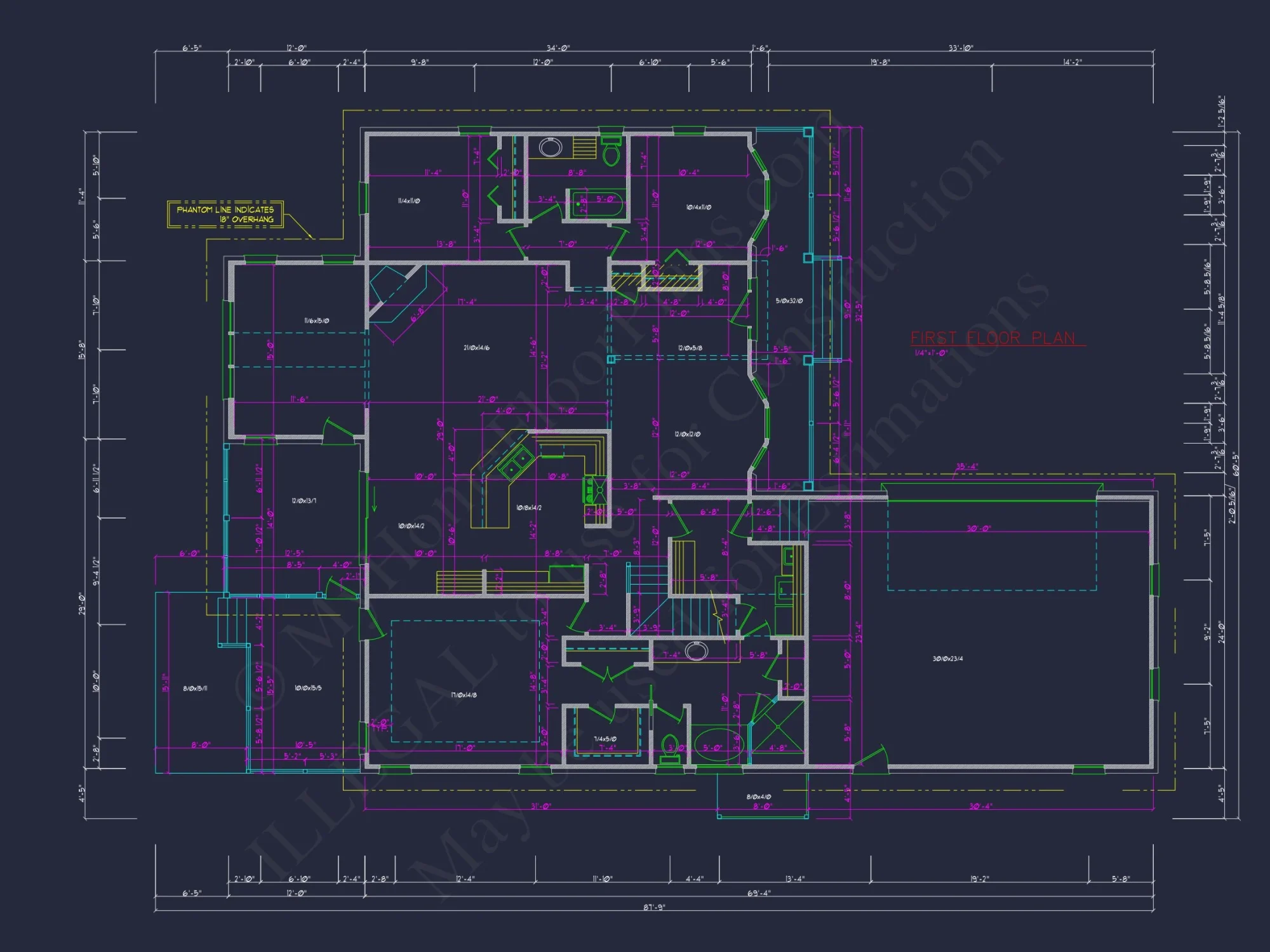 Spacious 2-Story house Plan with 3 Bedrooms and Bonus Room