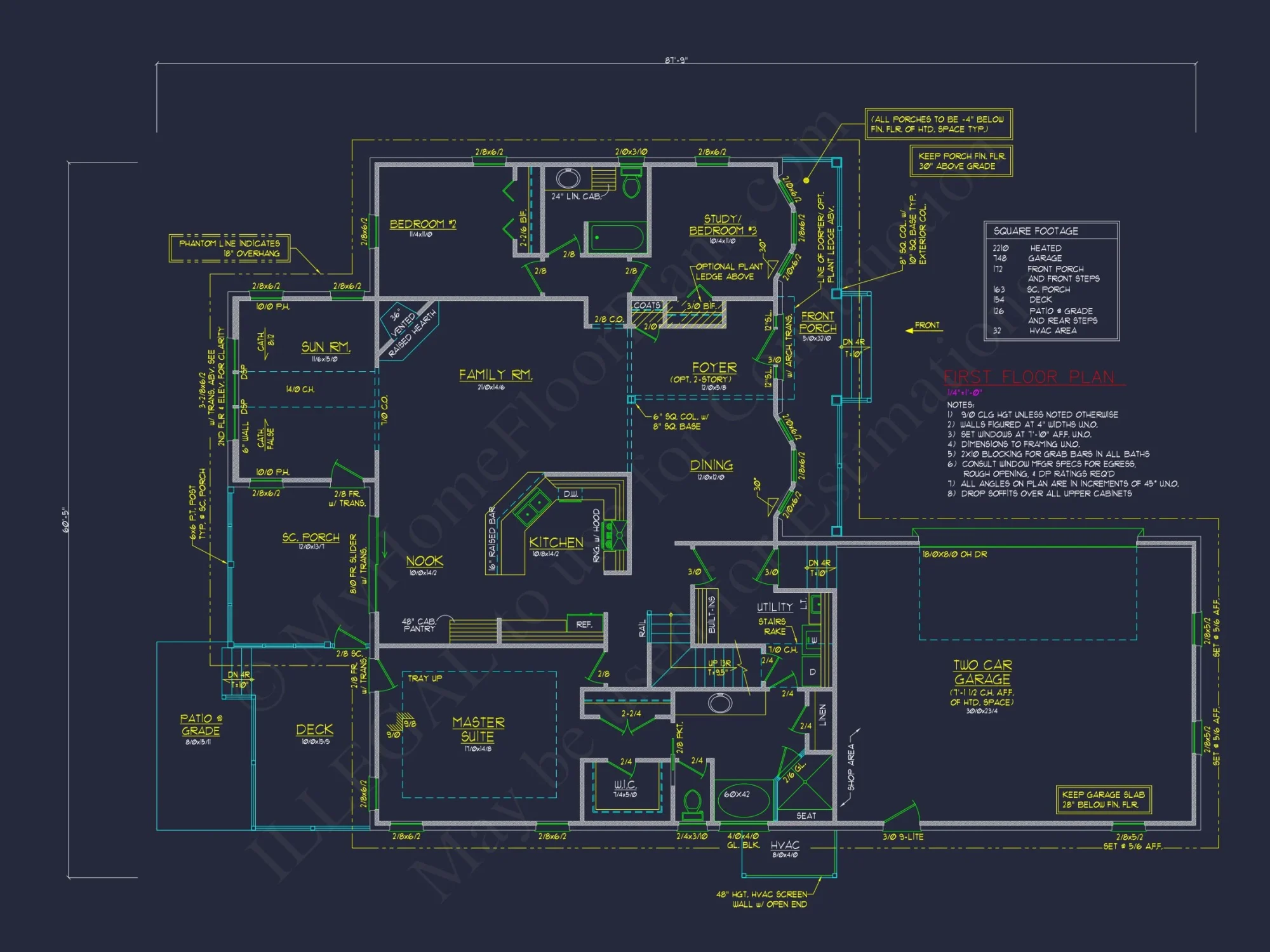 Spacious 2-Story house Plan with 3 Bedrooms and Bonus Room