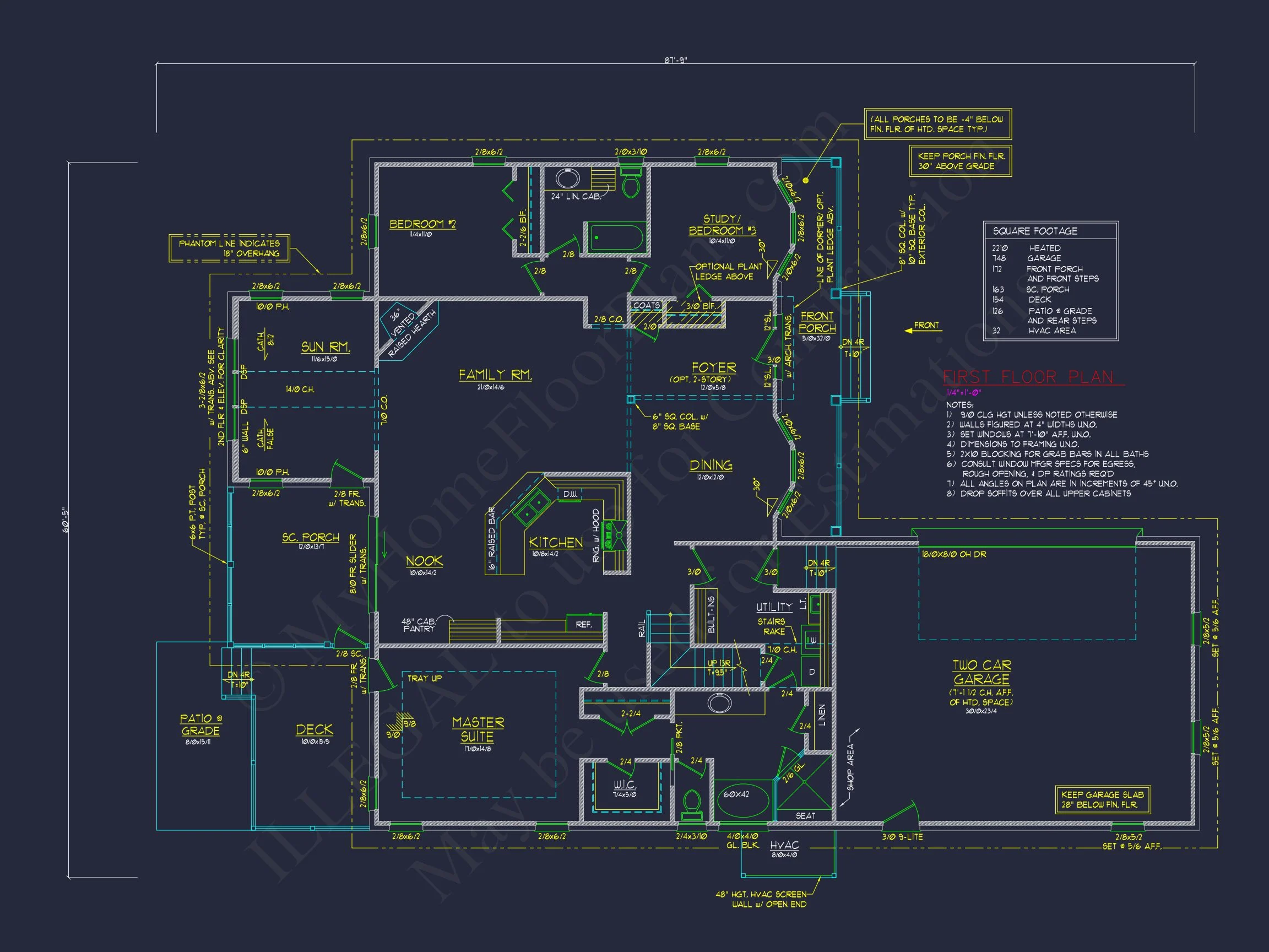 9-1291 HOUSE PLAN -Traditional Ranch Home Plan - 3-Bed, 2-Bath, 2,150 SF 8 Spacious 2-Story house Plan with 3 Bedrooms and Bonus Room