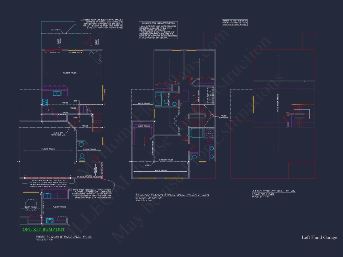 Modern Craftsman house Plan with CAD Floor Plans and Designs