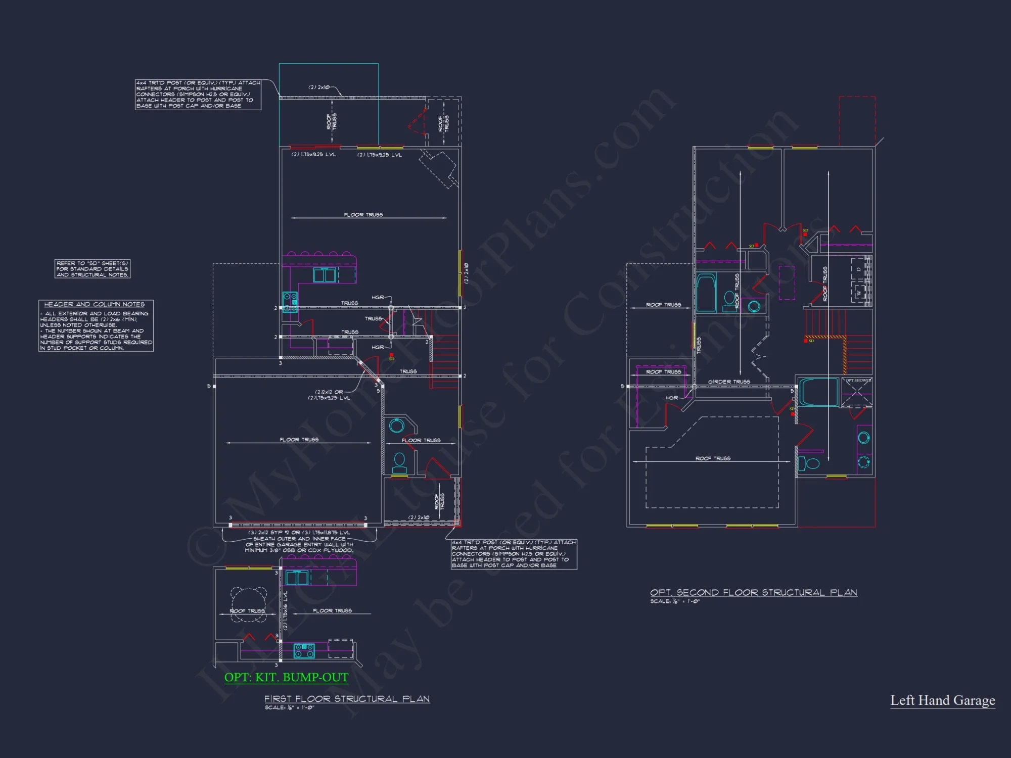 Modern Craftsman house Plan with CAD Floor Plans and Designs