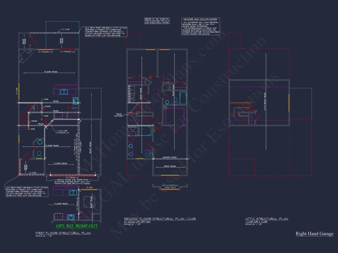 Modern Craftsman house Plan with CAD Floor Plans and Designs