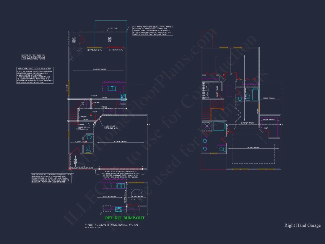 Modern Craftsman house Plan with CAD Floor Plans and Designs