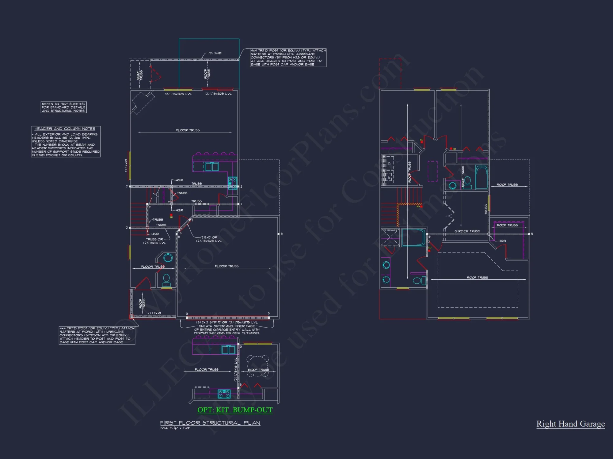 Modern Craftsman house Plan with CAD Floor Plans and Designs
