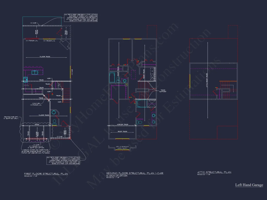 Modern Craftsman house Plan with CAD Floor Plans and Designs