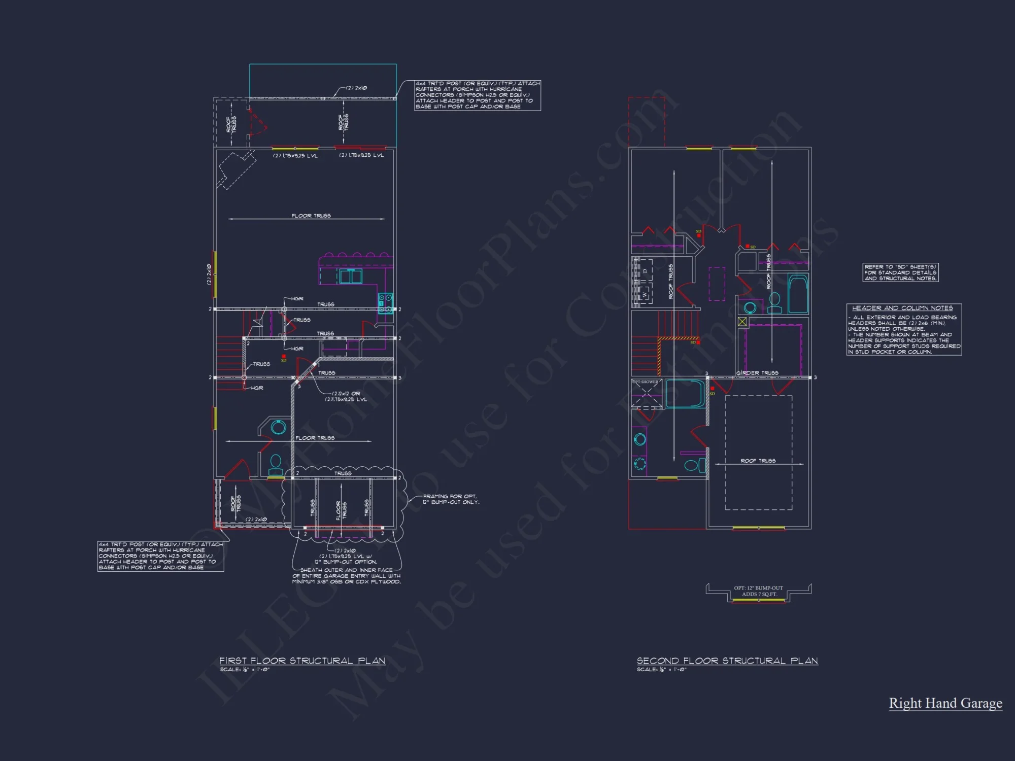 Modern Craftsman house Plan with CAD Floor Plans and Designs