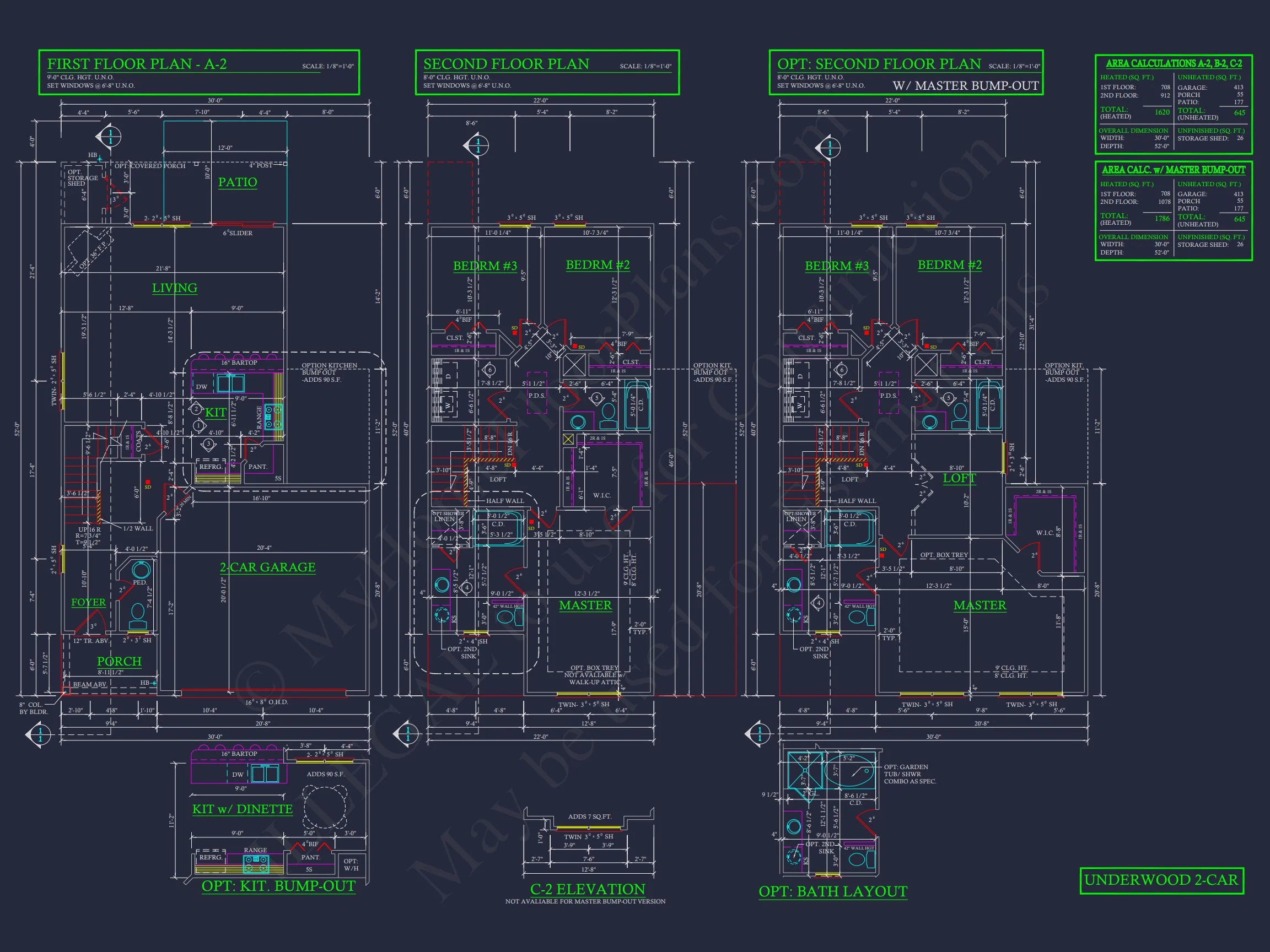 9-1289 HOUSE PLAN -Traditional Colonial Home Plan - 3-Bed, 2.5-Bath, 2,050 SF 8 Modern Craftsman house Plan with CAD Floor Plans and Designs