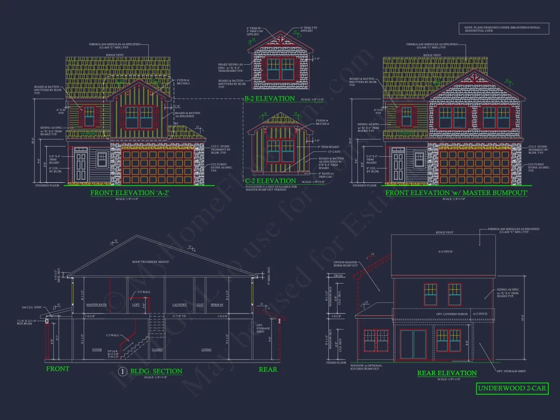 Modern Craftsman house Plan with CAD Floor Plans and Designs