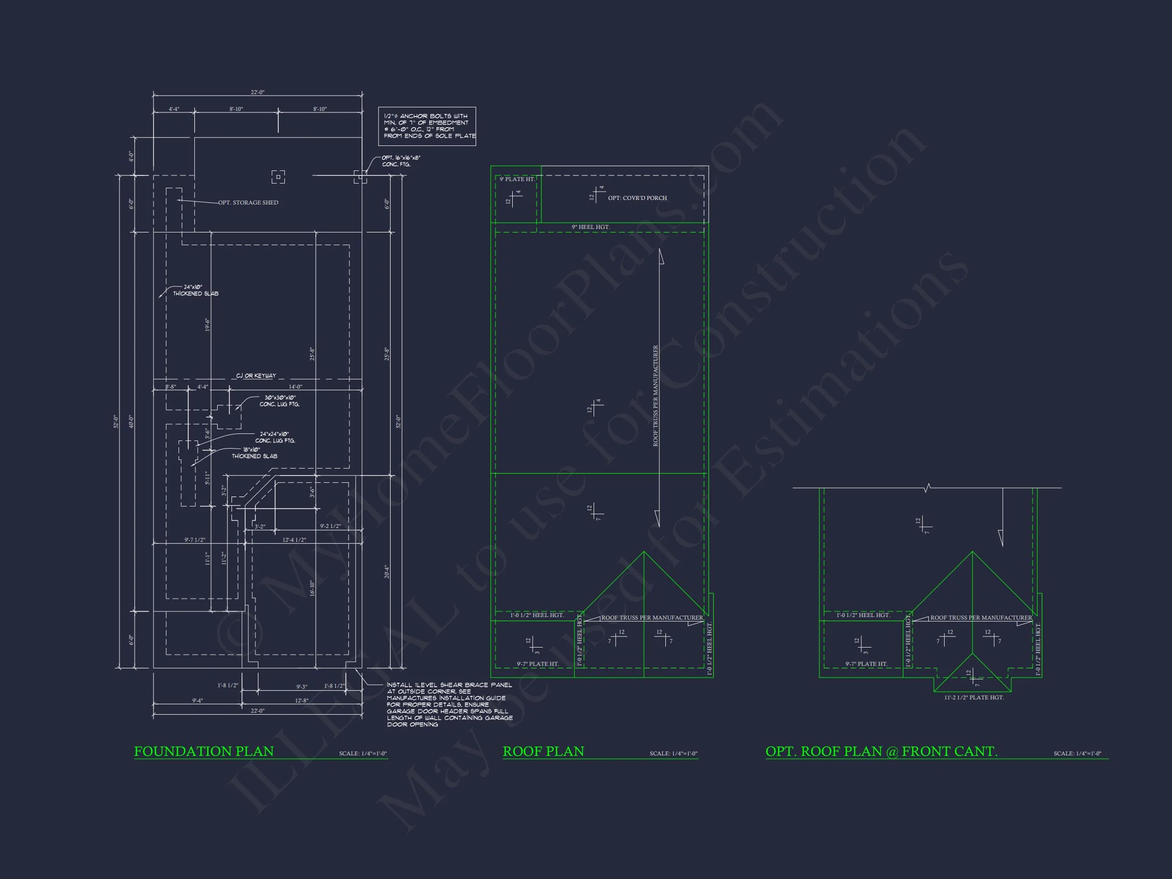 9-1289 HOUSE PLAN -Traditional Colonial Home Plan - 3-Bed, 2.5-Bath, 2,050 SF 5 Modern Craftsman house Plan with CAD Floor Plans and Designs