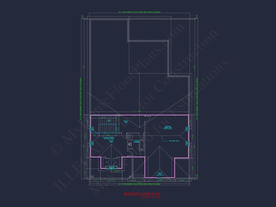 Craftsman house Plan with 2 Story Layout and CAD Designs