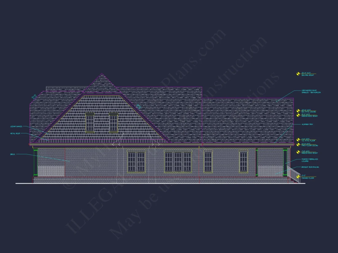 Craftsman house Plan with 2 Story Layout and CAD Designs