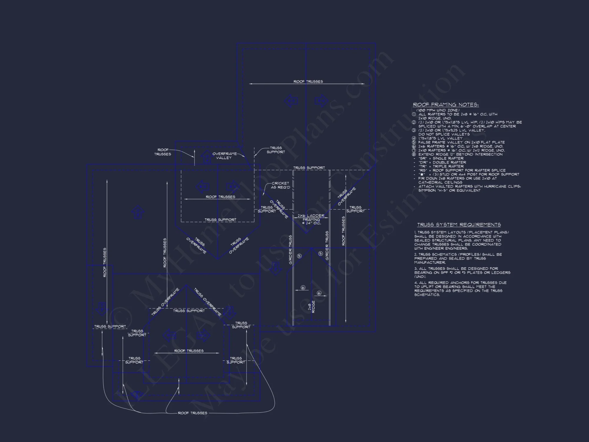 Modern house Plan with 2-Story Blueprint & CAD Designs
