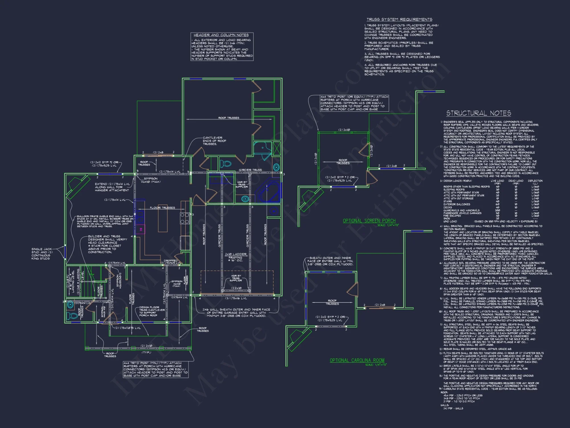 Modern house Plan with 2-Story Blueprint & CAD Designs