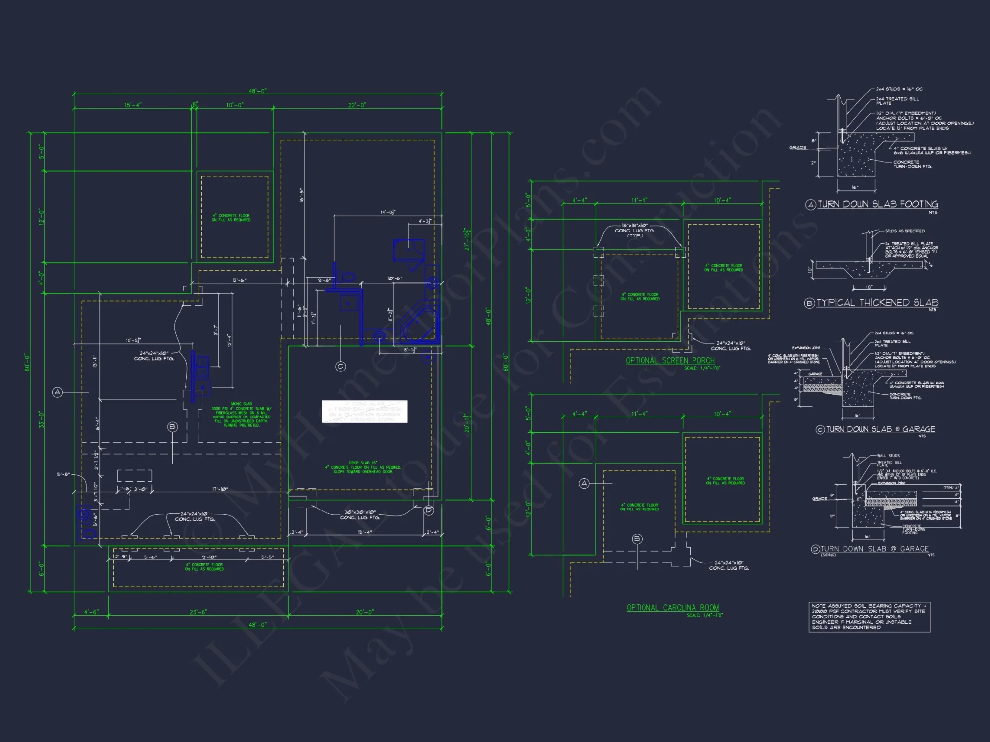 Modern house Plan with 2-Story Blueprint & CAD Designs