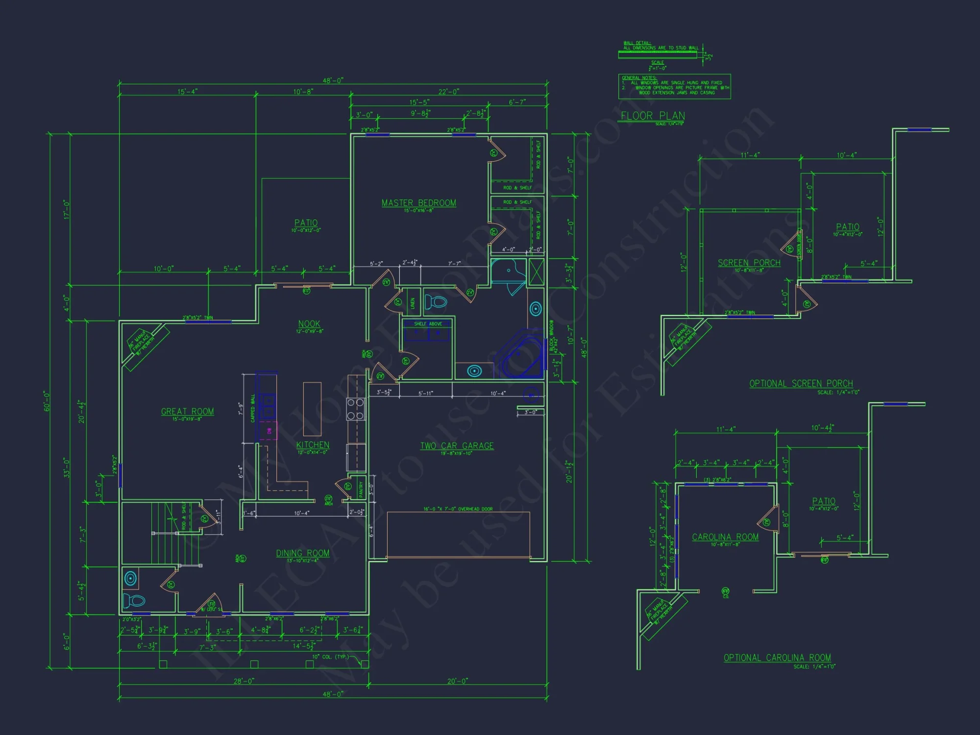 Modern house Plan with 2-Story Blueprint & CAD Designs