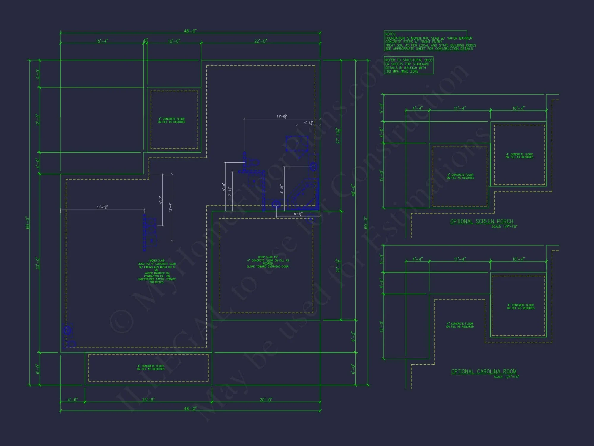 Modern house Plan with 2-Story Blueprint & CAD Designs