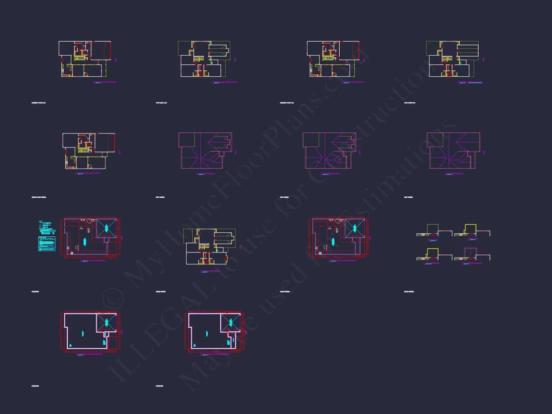 Traditional house Plan with 4 Beds, 2.5 Baths, and CAD Designs