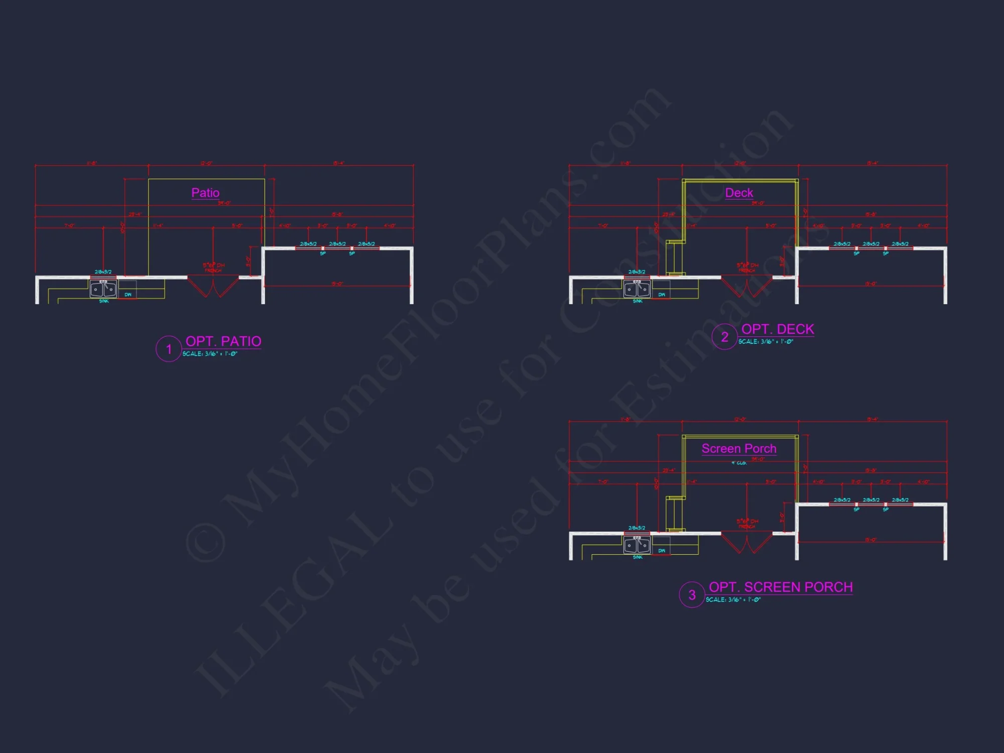 Traditional house Plan with 4 Beds, 2.5 Baths, and CAD Designs