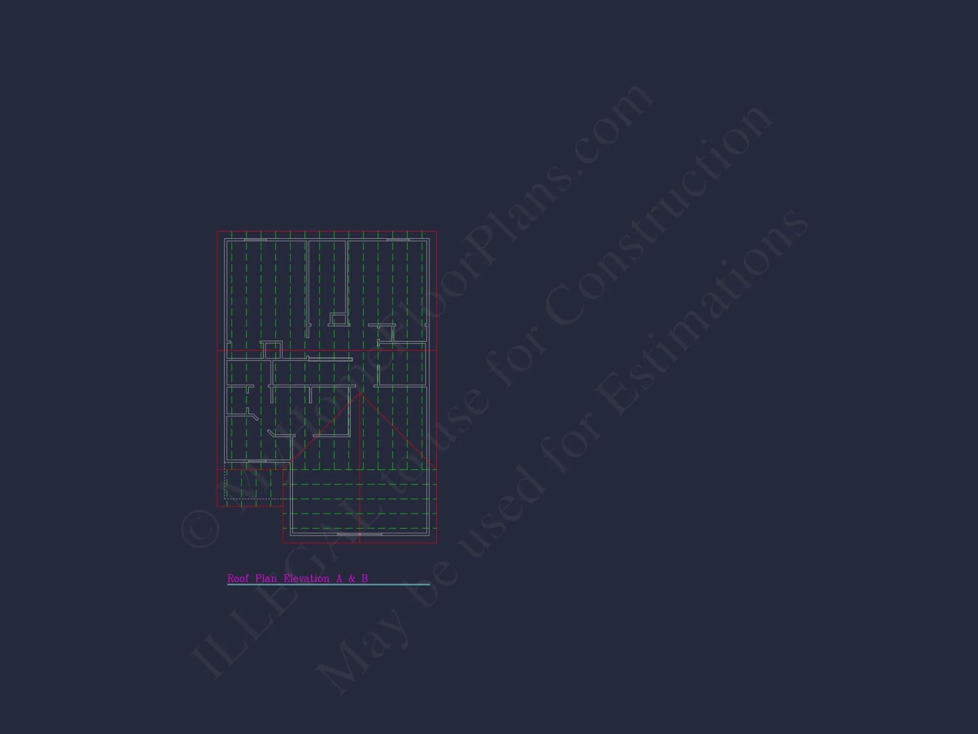 Craftsman house Plan with 28' Width, 40' Depth, and CAD Designs