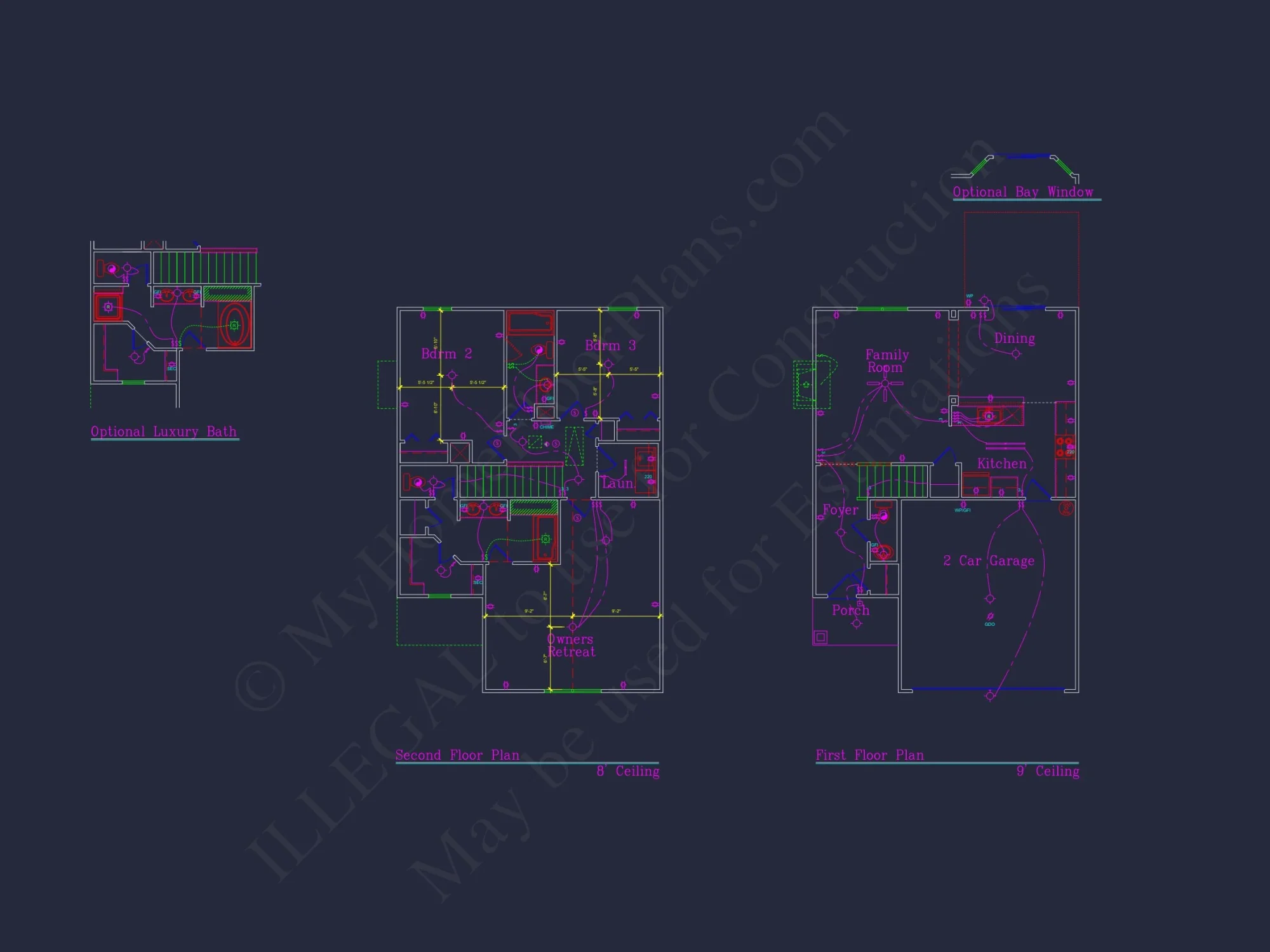Craftsman house Plan with 28' Width, 40' Depth, and CAD Designs