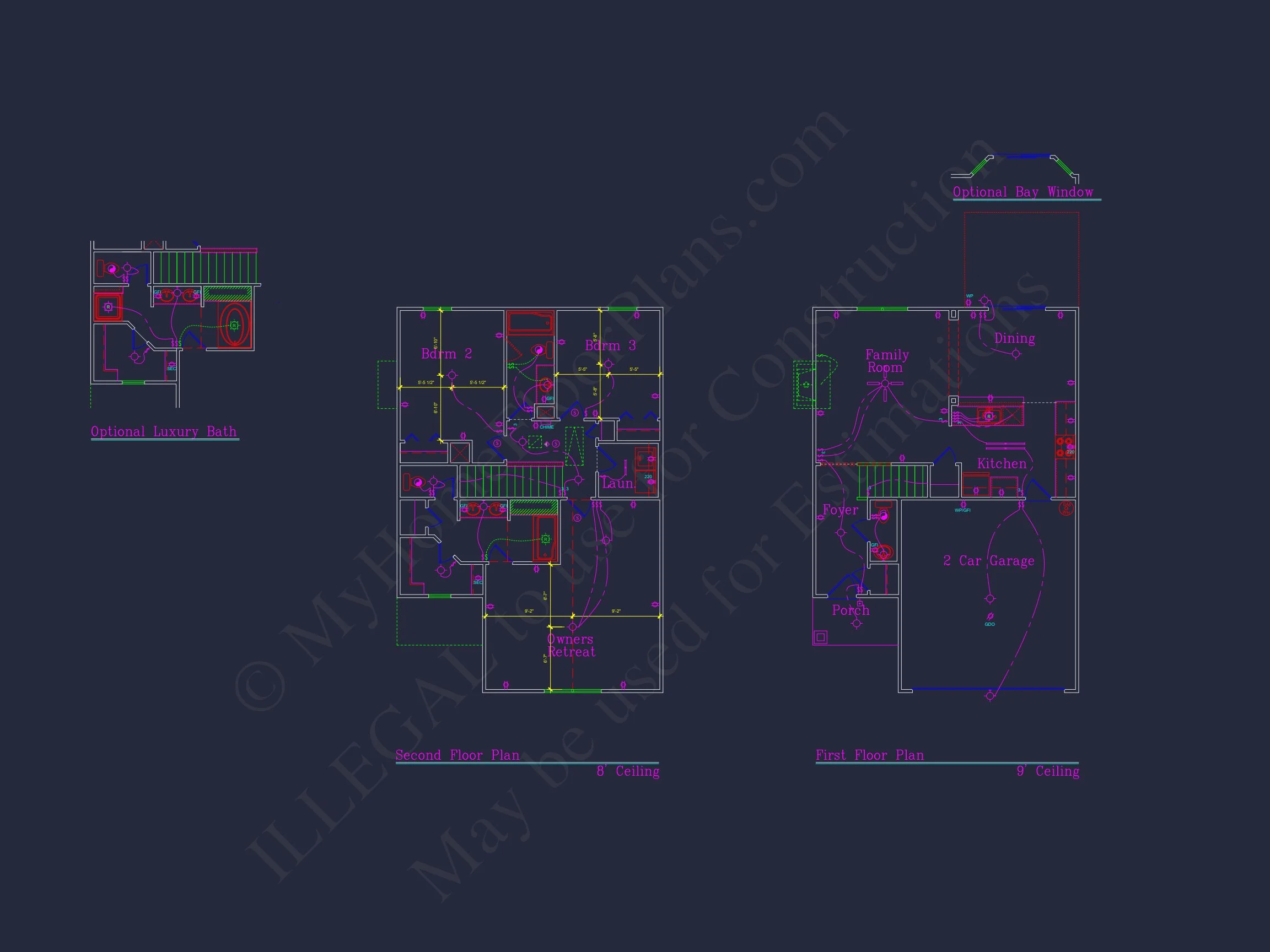 Craftsman house Plan with 28' Width, 40' Depth, and CAD Designs