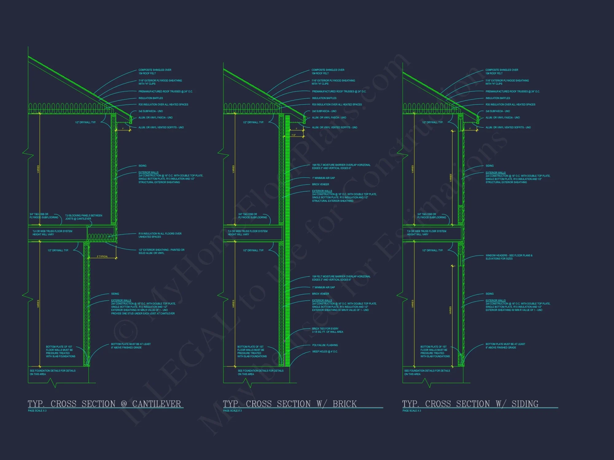 Craftsman house Plan with 28' Width, 40' Depth, and CAD Designs