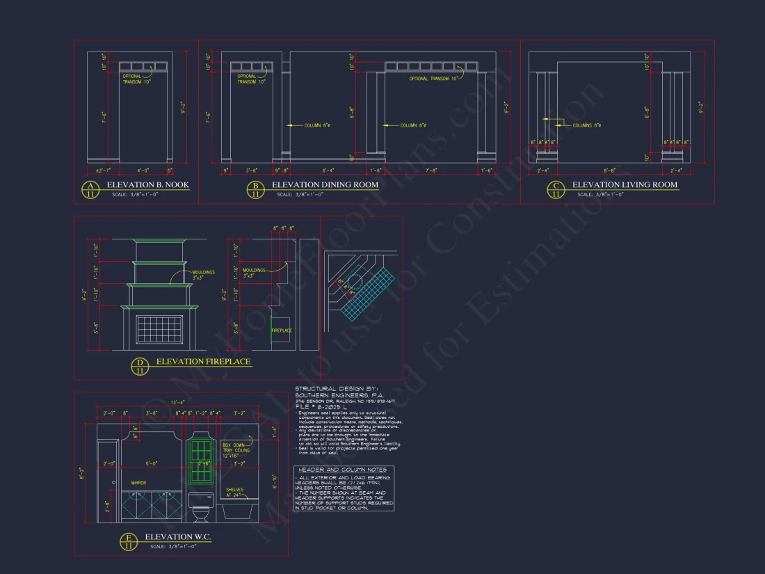 Elegant 2-Story house Plan with 2, 466 SF & CAD Designs