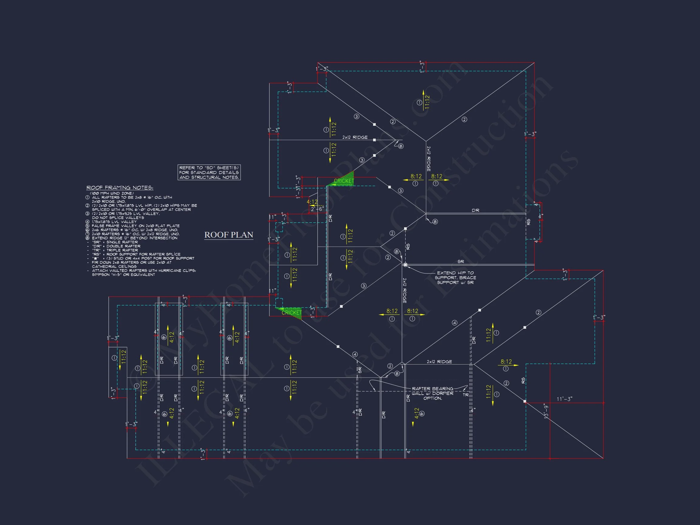 8-2005 HOUSE PLAN -New American Home Plan - 4-Bed, 3-Bath, 3,129 SF 15 house Floor Plan Blueprint Designs: Classic 4-Bedroom Layout