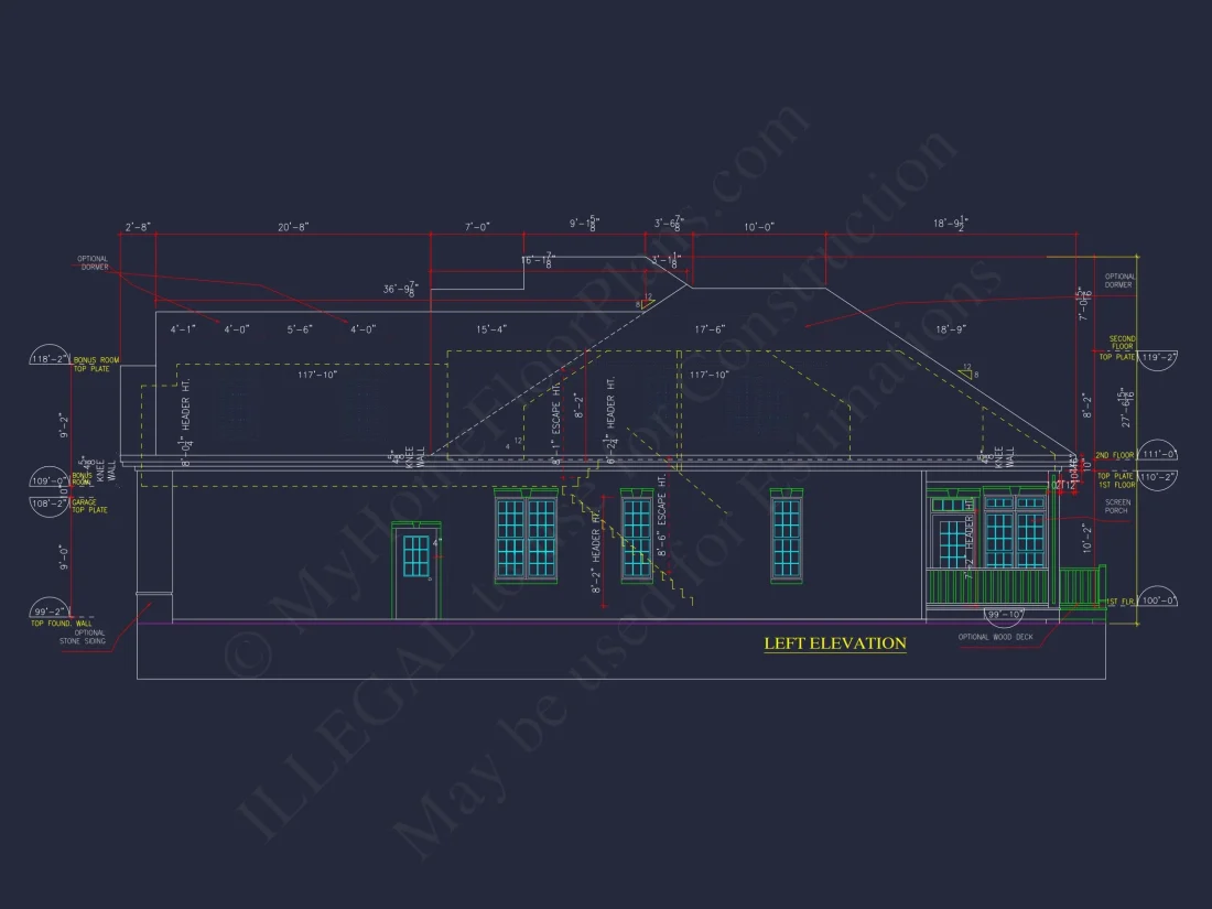 house Floor Plan Blueprint Designs: Classic 4-Bedroom Layout