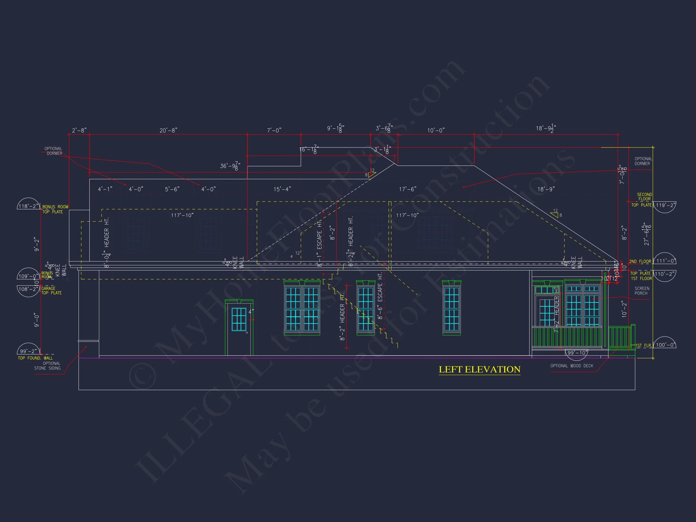 8-2005 HOUSE PLAN -New American Home Plan - 4-Bed, 3-Bath, 3,129 SF 7 house Floor Plan Blueprint Designs: Classic 4-Bedroom Layout