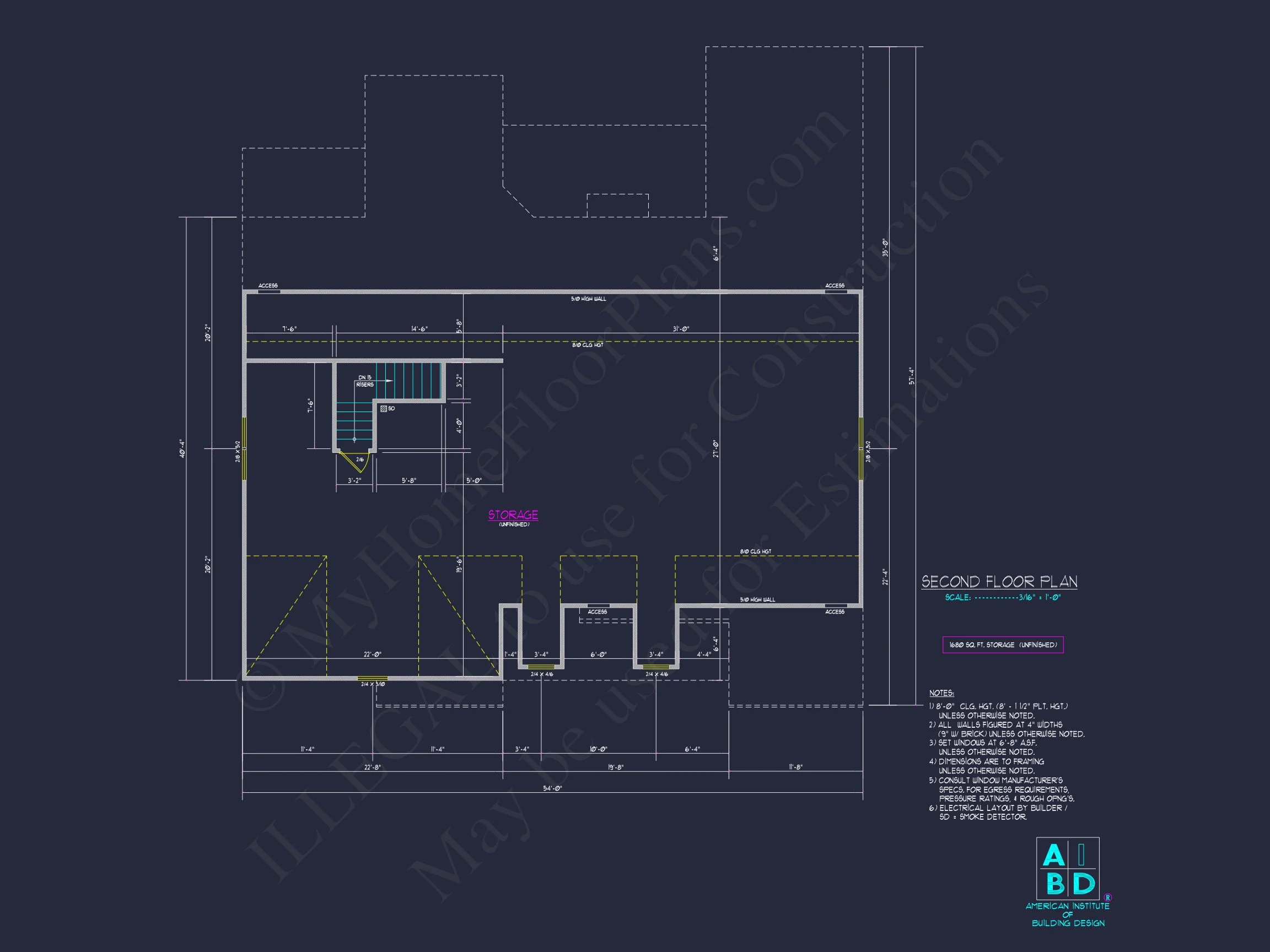 8-1969 HOUSE PLAN -Modern Farmhouse Home Plan - 3-Bed, 2-Bath, 2,050 SF 7 Modern Craftsman house Plan: CAD Floor Plan with 3 Bedrooms