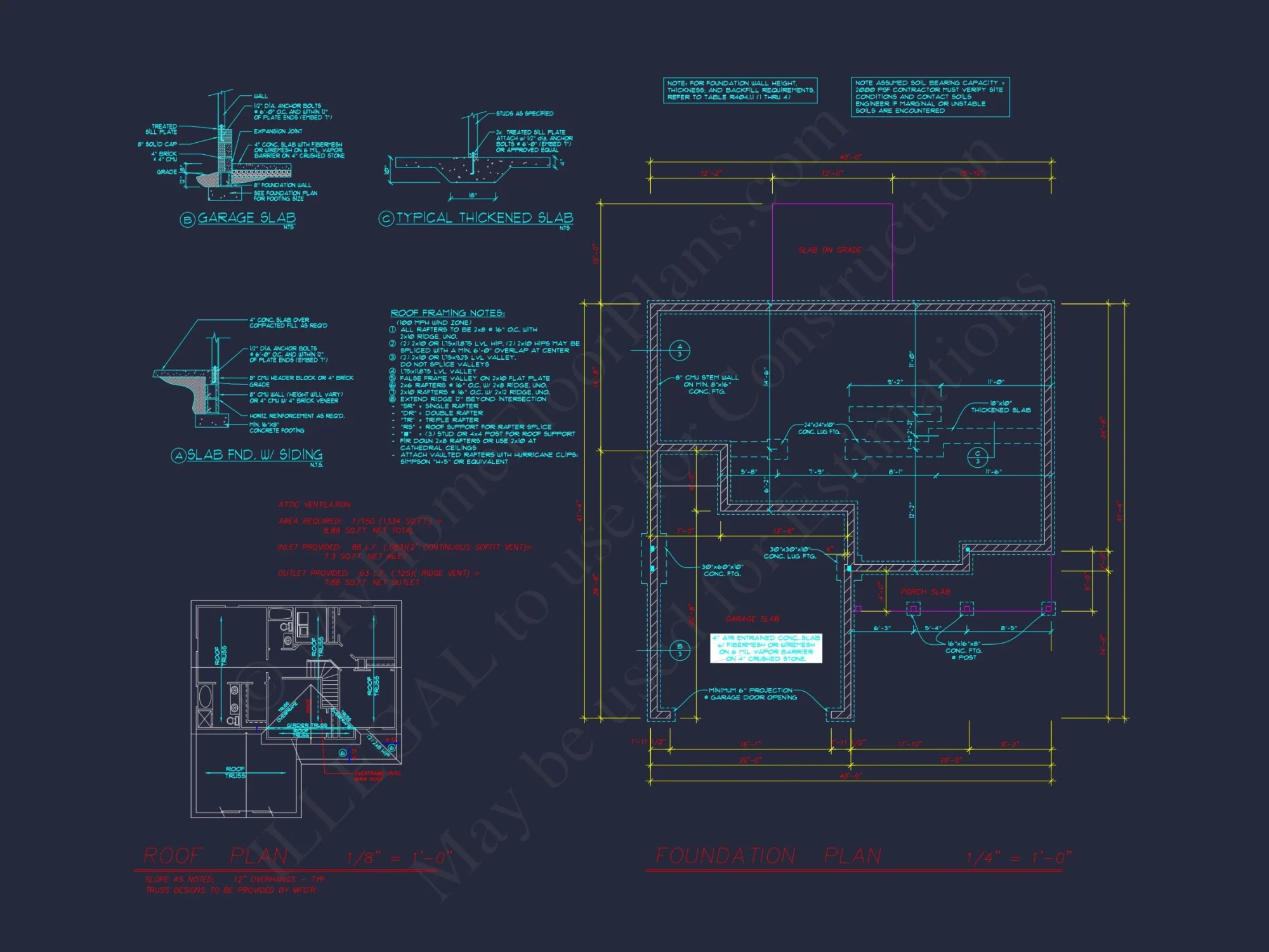 Craftsman house Design with 4 Beds, 2.5 Baths & Open Floor Plan