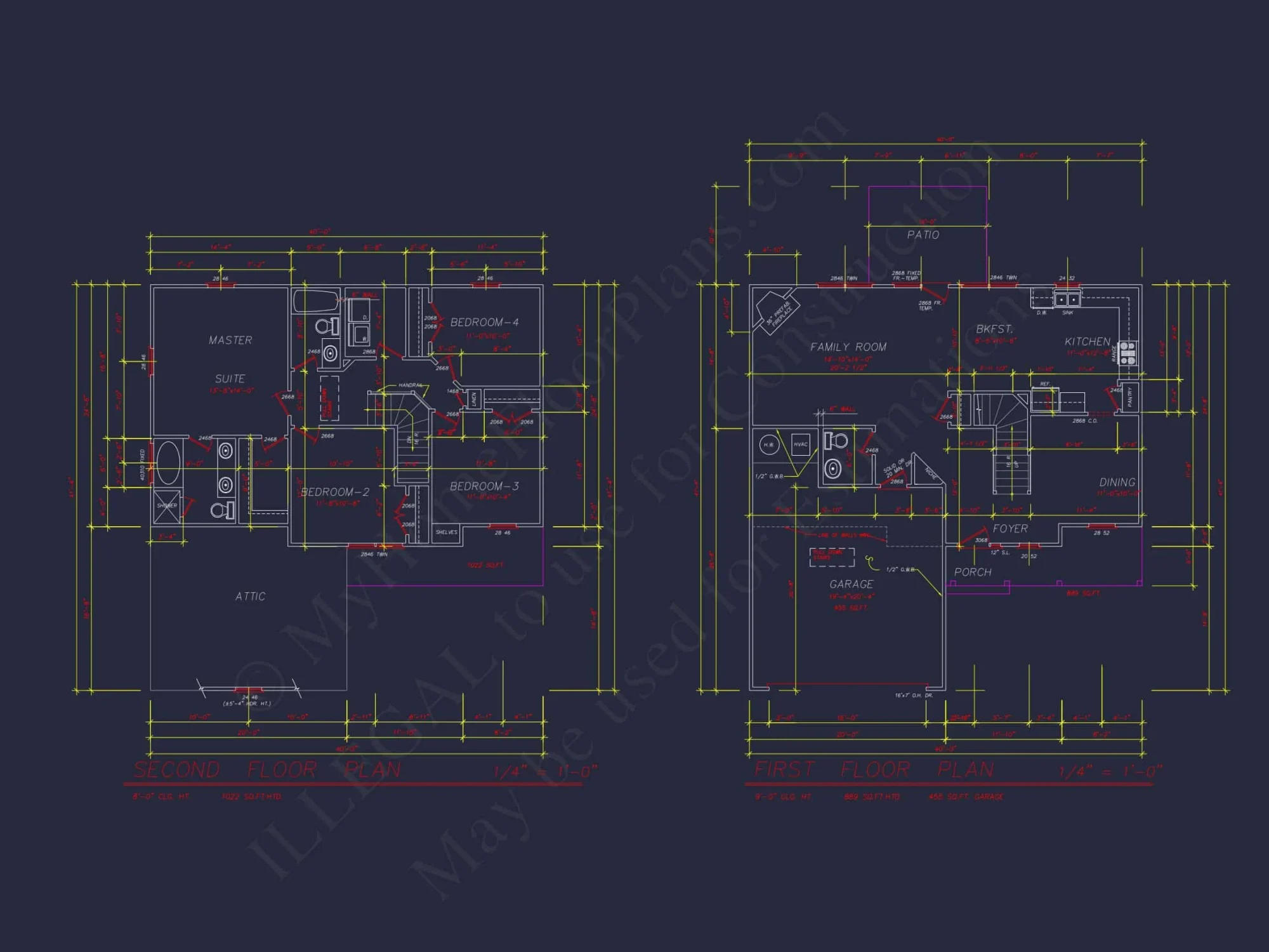 Craftsman house Design with 4 Beds, 2.5 Baths & Open Floor Plan