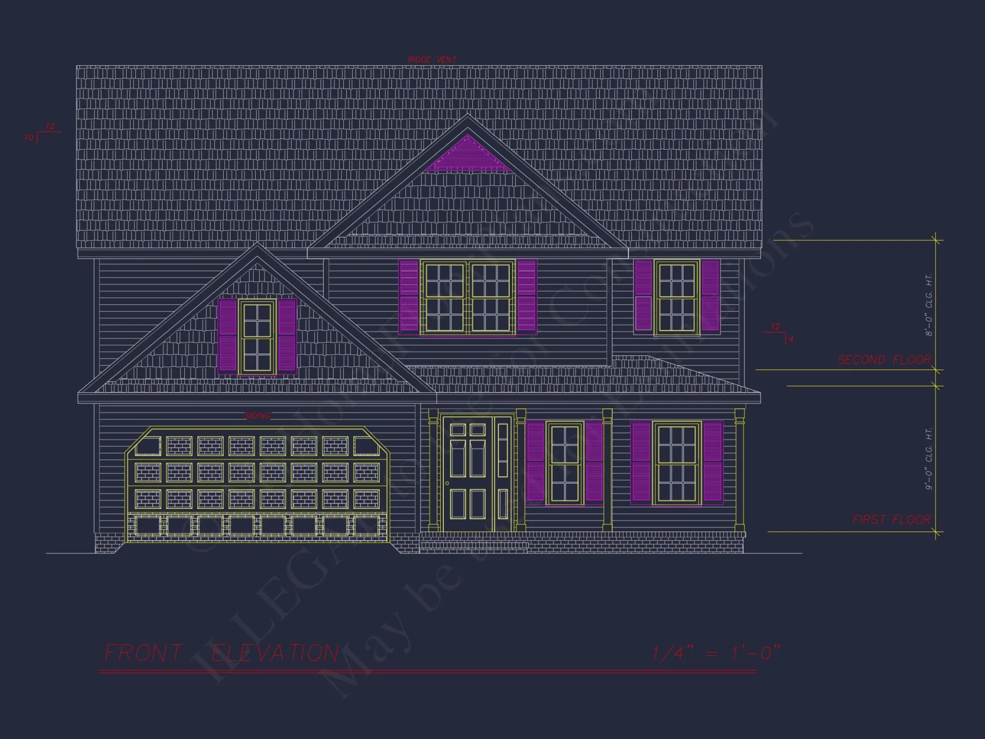 Craftsman house Design with 4 Beds, 2.5 Baths & Open Floor Plan